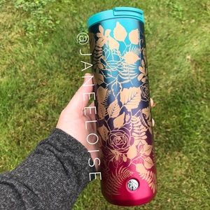 HOST PICK-StarbucksFall Ombre Floral Steel Tumbler